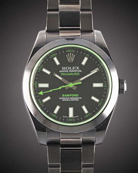 rolex milgauss bamford black|Rolex oyster perpetual Milgauss price.